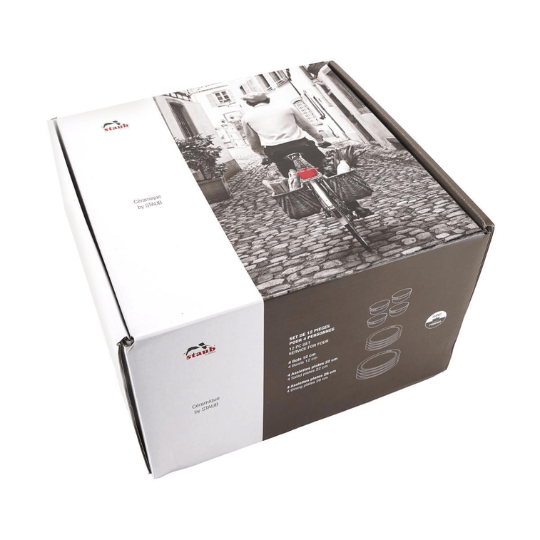 12피스 식기 세트, 화이트 트러플 5