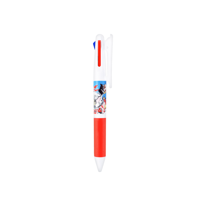 日本SUN-STAR太阳星 机动战士高达联名3色圆珠笔 复古漫画按动原子笔 0.7mm GS8 元组初代机款 红色 日本限定