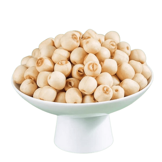 話題の新商品！黒トリュフ風味の蓮の実クリスプ 100g。芯を取り除いて袋を開ければすぐにお召し上がりいただけます。カリカリの蓮の実と乾燥野菜が絶妙なバランスで、おやつに最適です。