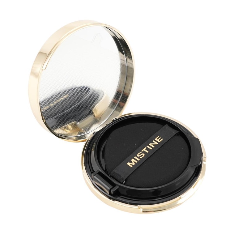 泰國MISTINE蜜絲婷 金氣墊 柔絨霧顏氣墊霜 一拍遮瑕 24h巨持妝控油 高遮瑕輕粉感 敏感肌膚可用 #金盒遮瑕款 LF100 透亮瓷白 適合亮白膚色 附贈替換芯 8