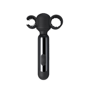 【中国直邮】 正大 lockink索迹萨蔓达黑执事电击AV震动棒女调情按摩乳头高潮自慰器(限时送绑腿带)