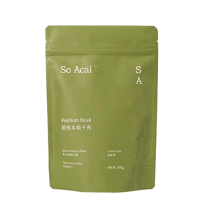 【中国直送】ブラジル産 SOACAI サイリウムハスクパウダー 1袋 食物繊維 ベーキング成分