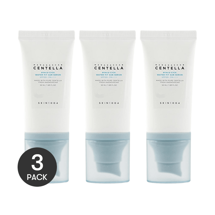 마다가스카르 병풀 히알루-시카 워터핏 선 세럼, 보습, 47ml *3개입 (건성/민감성 피부용)【밸류팩】