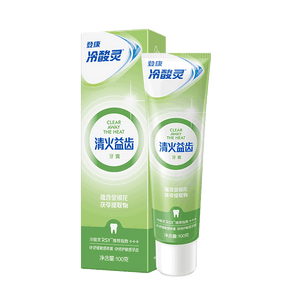 【中国直邮】 冷酸灵 清火益齿牙膏 100g 多效合一缓解敏感清新口气抗敏牙膏