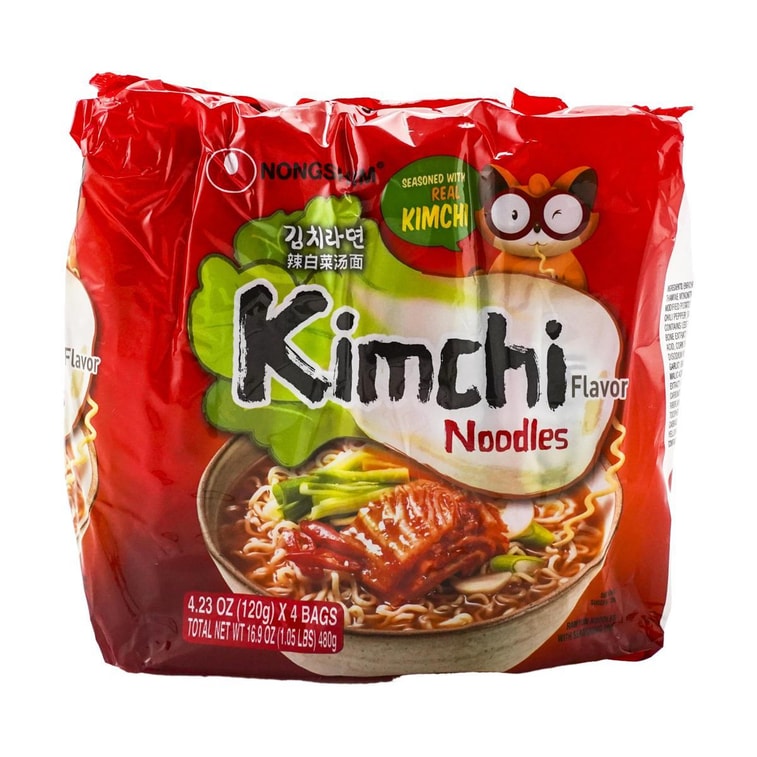 韓國NONGSHIM農心 韓式辣白菜拉麵 湯麵泡麵 4連包 480g 12