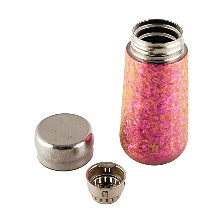 ライトラグジュアリー純チタン製サーマルカップ（グローイングピンク）、10.14液量オンス 7