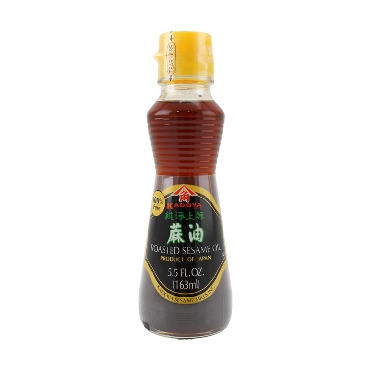 日本KADOYA八角 100%纯净上等麻油 163ml【烹饪炒菜凉拌芝麻香油】 3