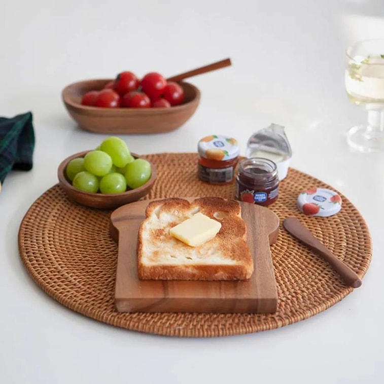 우드 브레드 플레이트 16.5*18.5*1.5cm 4