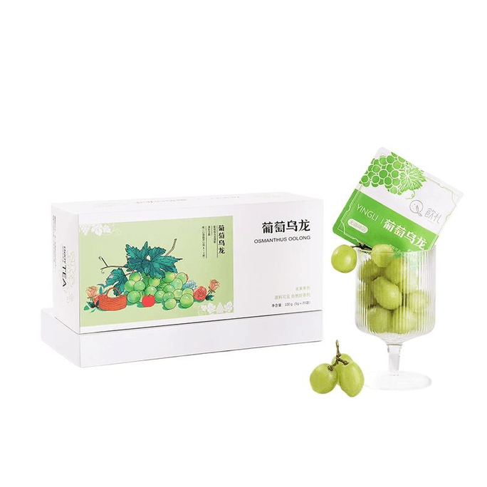 Yinli Grape Oolong Health Tea Sugar-Free Cold Brewed Tea 5g*20 Bags *1 Box
