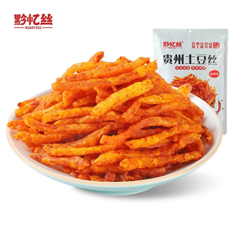 黔忆丝 甜辣+麻辣味土豆丝薯条【400g组合装】休闲零食贵州地道原切土豆 4
