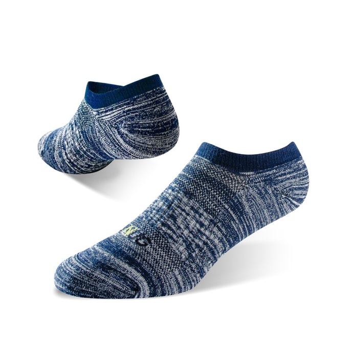 Sports Low Cut (thick Sole) Anti-Odor Socks - Shaded Navy Blue (22-24cm)