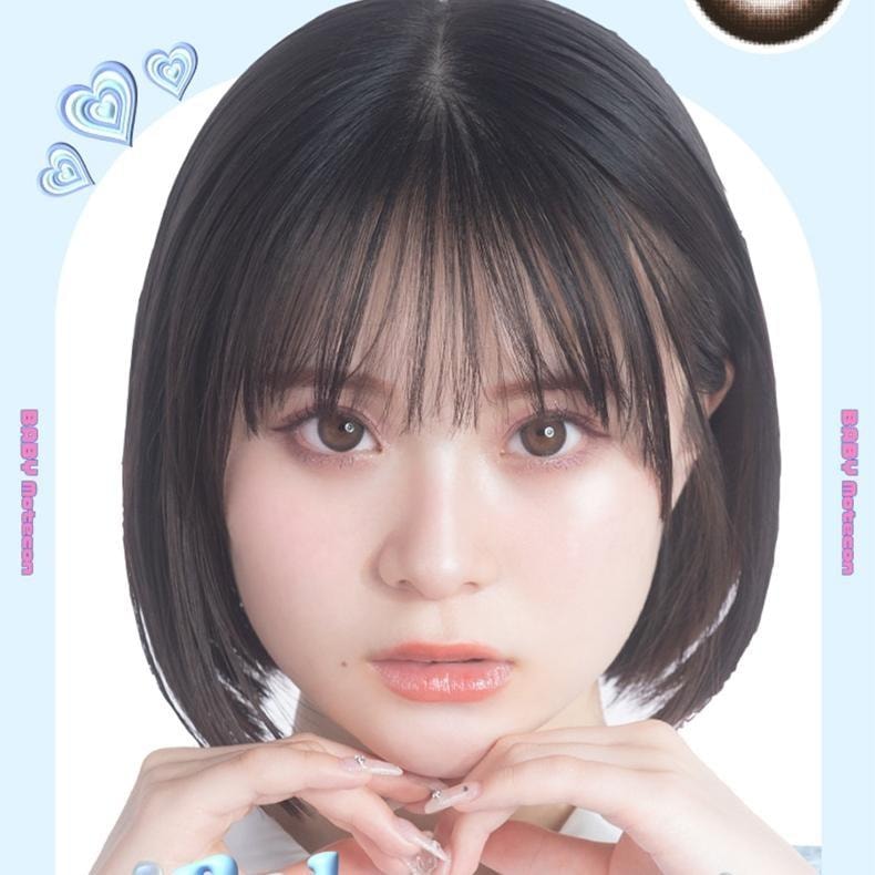【日本美瞳/日本直邮】Baby MOTECON 日抛美瞳 Baby Ring Mocha「棕色系」10片装  度数-3.50(350)预定3-5天 DIA:15.0mm | BC:8.7mm