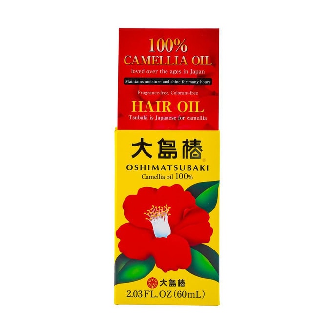 오시마 츠바키 100% 천연 카멜리아씨드 오일 60ml (헤어용)
