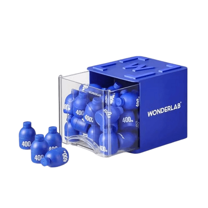 [중국에서 온 다이렉트 메일] WonderLab 작은 파란색 병 바로 먹을 수 있는 프로바이오틱 위장 동결 건조 분말 위장 변비 프리바이오틱 동결 건조 분말 40병/박스