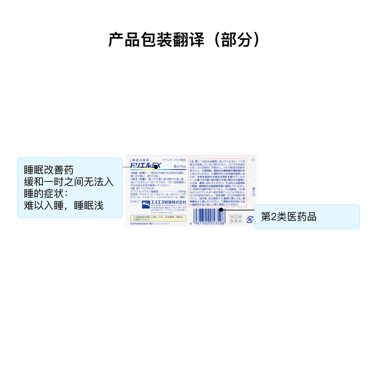 SS Seiyaku Drewell EX Sleep Aid Capsules 6 capsules 7