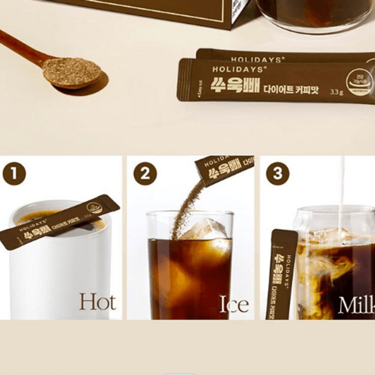 【A PINK Jung Eun Ji's PICK】 韩国 HOLIDAYS 膳食补充剂咖啡味 28 Pack/Box 9