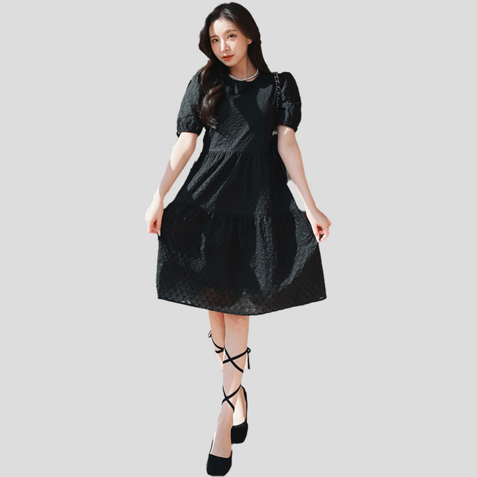 HSPM New Fresh Dress Black Long Style L