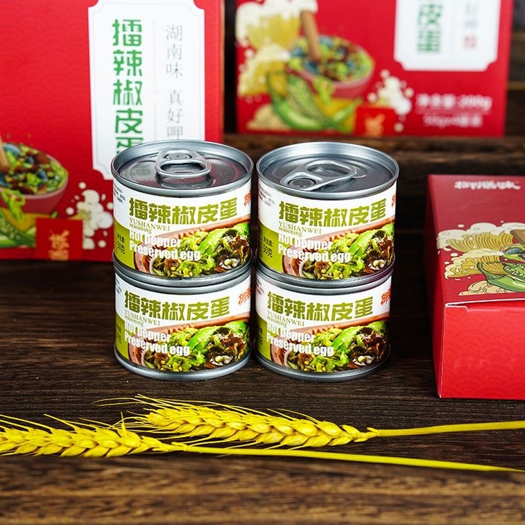 禦膳味 擂辣椒皮蛋醬 高級禮盒裝 50g*4罐 200g 微辣擂辣椒醬 調味醬料 拌飯拌麵醬 4