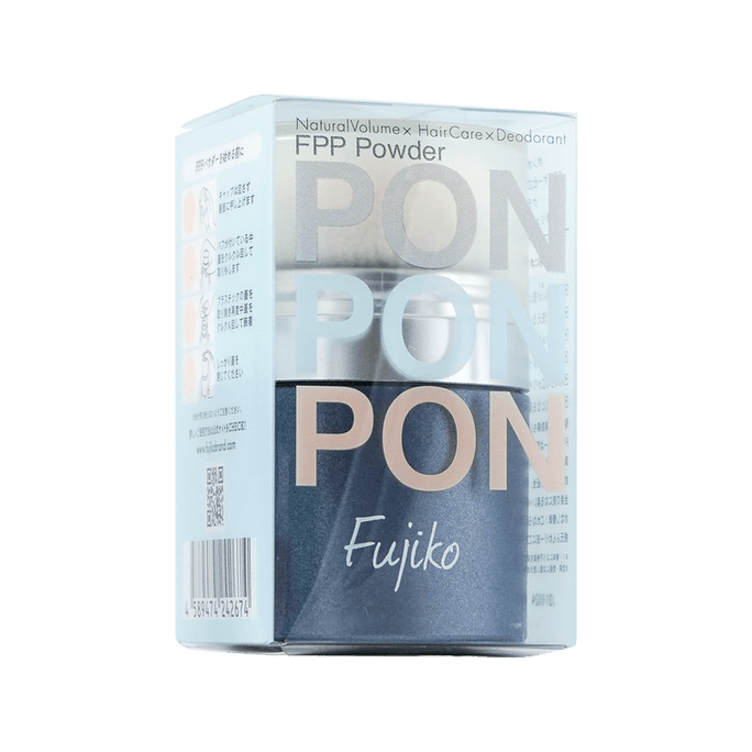 【香港直邮】 日本 FUJIKO PON PON 头发蓬松蓬蓬粉 免洗干发粉刘海干洗去油 油头细软发救星 8.5g 无添加