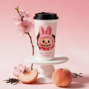 Popmart Labubu Collaboration,Peach Oolong Milk Tea,3.3oz