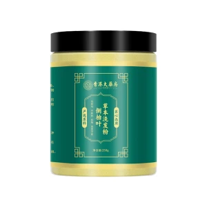 香港薬局 - ヒノキの葉とツルドクダミのシャンプーパウダー、生姜入り漢方ヘアケアシャンプーパウダー、ヘア栄養・コンディショニングシャンプーパック、250g