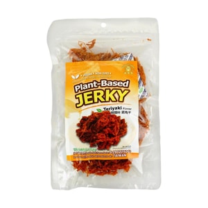 Plant Based Vegan Jerky Teriyaki Flavor, 5.29 oz【Vegan Snack】