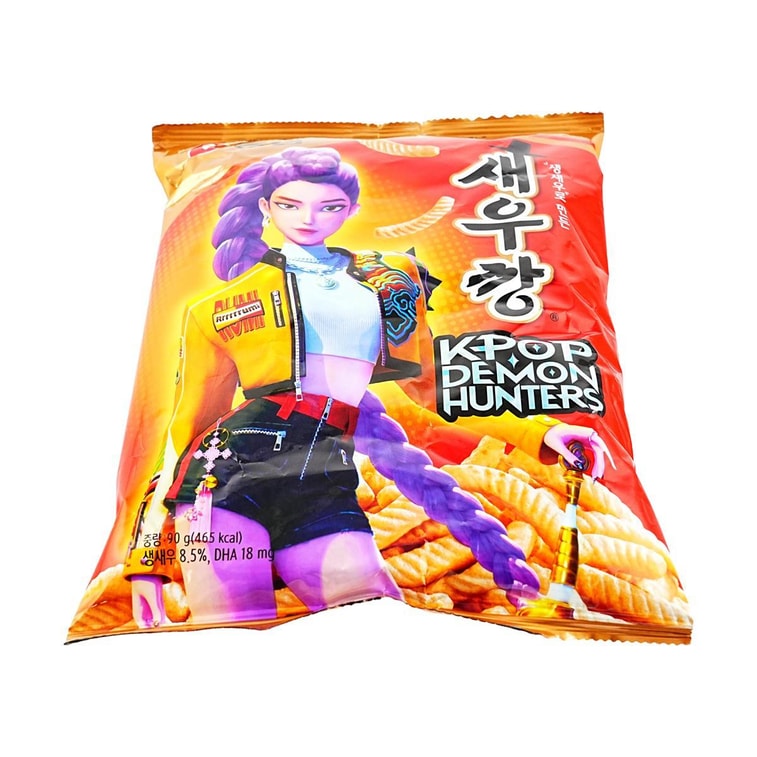韓國NONGSHIM農心× NETFLIX KPOP DEMON HUNTERS獵魔女團 蝦條 原味 90g【北美首發】【限定聯名】【Jennie同款】【隨機盲盒】【下單不退貨】 4