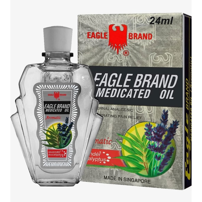Eagle Brand Medicated Oil External Analgesic (Penetrating Pain Relief) Lavender 24 ml