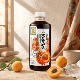 Dunhuang Apricot Peel Tea 30.43fl oz Authentic Silk Road Flavor Sweet and Sour