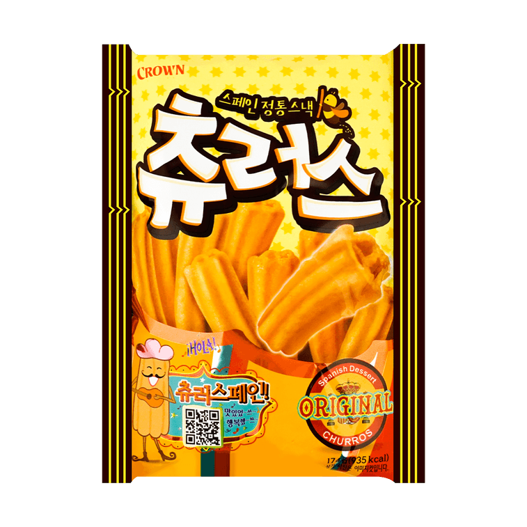 韓國CROWN皇冠 蜂蜜肉桂脆零食 174g 4