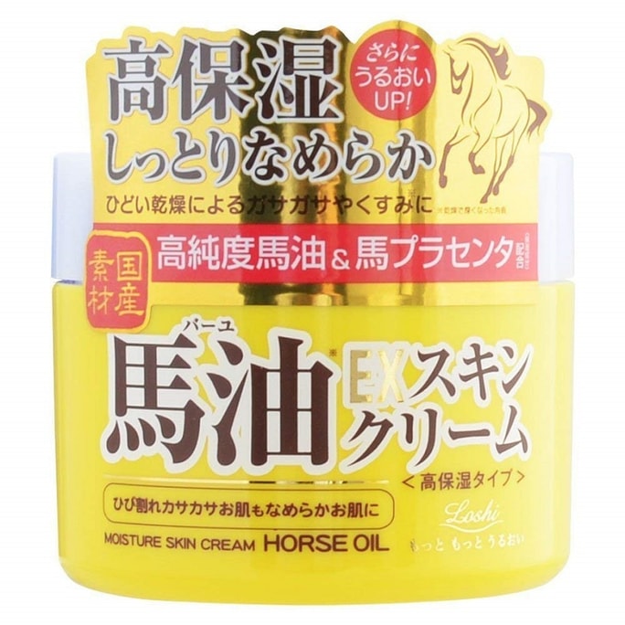 Loshi Moist Aid Hourse Oil EX Skin Cream (BA) 100G