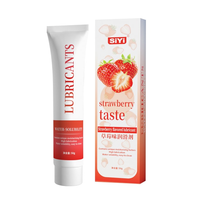 Fruity lubricant strawberry flavor 50g adult products refreshing water-soluble no-wash lubricant sex toys