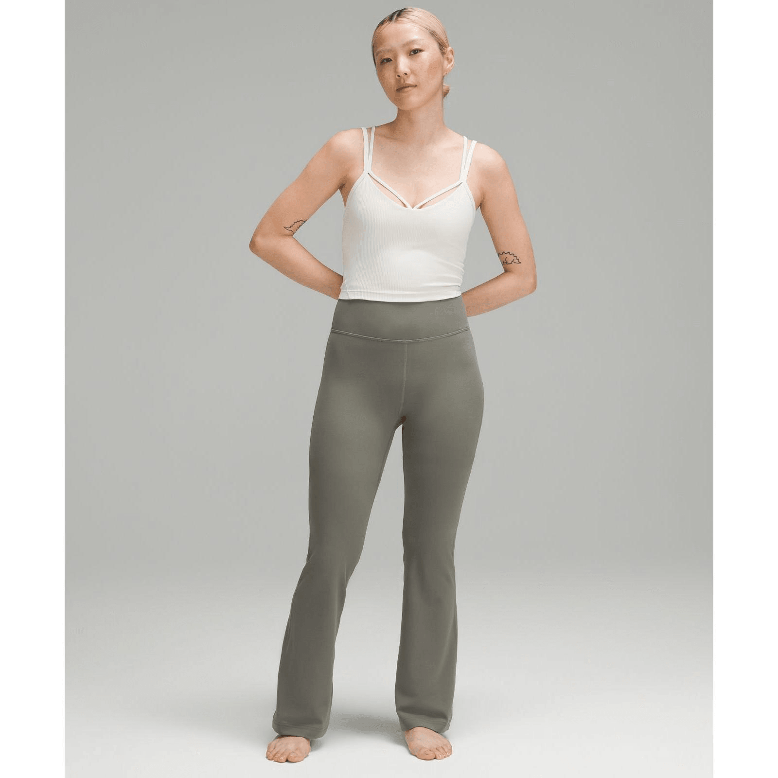 LULULEMON||Groove Super High-Rise Flare Pants *Nulu Asia Fit||Grey