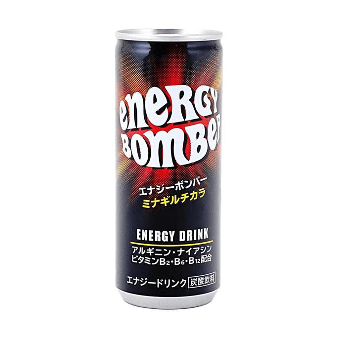 Energy Bomb Carbonated Drink, 8.45 fl oz【L-Arginine & Vitamin B Complex】