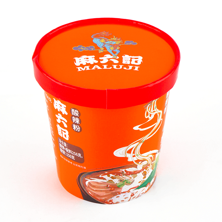 【速食天花板】 麻六記 酸辣粉 沖泡方便速食地瓜粉 256g 【Q彈粗粉 人氣新品】 5