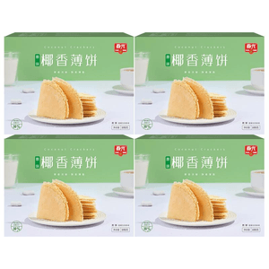 【中国直邮】 春光 椰香薄饼 105g*4盒