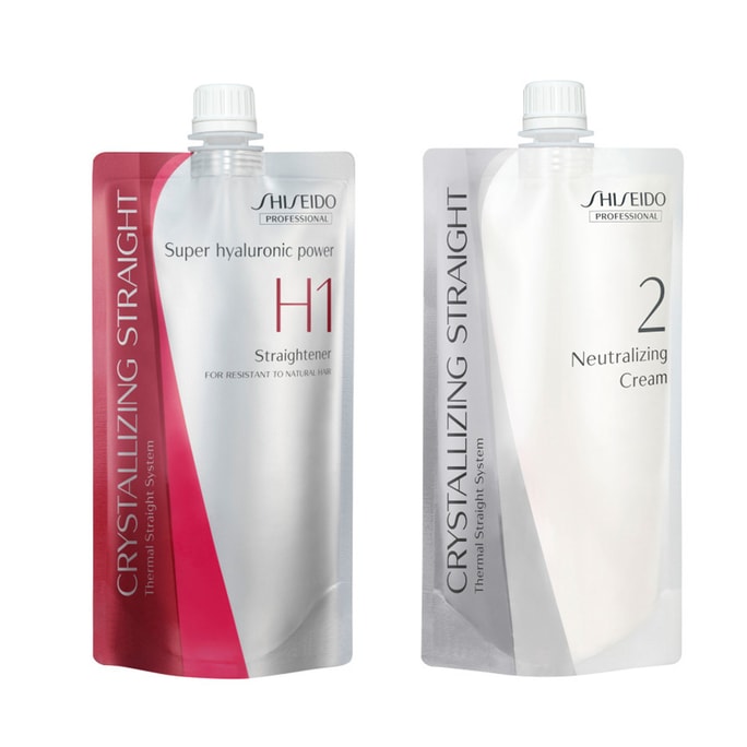 Shiseido Crystallizing Hair Straightener H1 + Neutralizing Emulsion (For Resistant To Natural Hair)