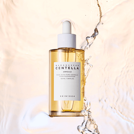 韩国SKIN1004理肤天使 马达加斯加积雪草修护安瓶精华液 100ml 舒缓镇静补水 滋润呵护屏障 弱酸性 敏感肌专研 痘痘肌可用