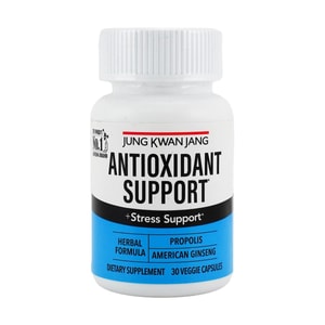 Antioxidant Stress Support, Herbal Formula, Vegan, 30 Capsules - Propolis, American Ginseng | Immunity, Energy Support