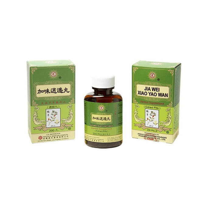 USA Zhiri Pharmaceutical Foci Jiawei Xiaoyao 丸薬 200 錠