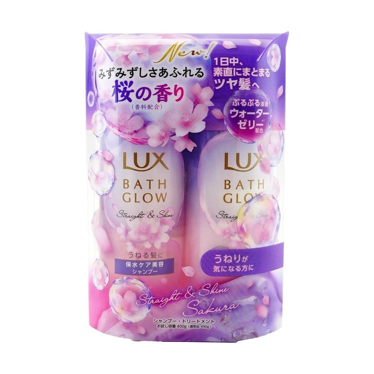 Bath Glow Sakura Straight & Shine Shampoo & Conditioner Trial Set, 14.1 oz.*2【Limited Edition】 3