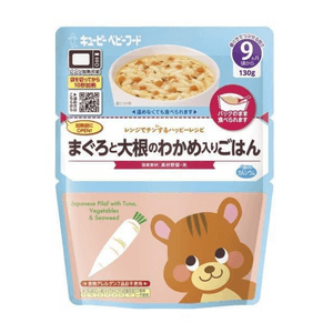 Kewpie Chubby baby food tuna and radish wakame rice 130g