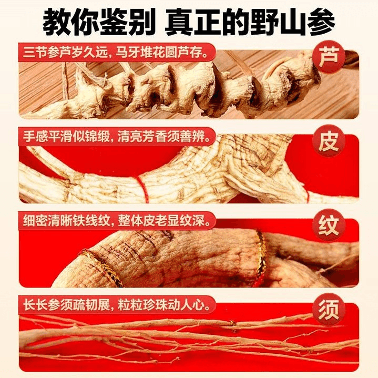 雷允上 野山參 5g 整支送長輩長白山人參一等六級 4