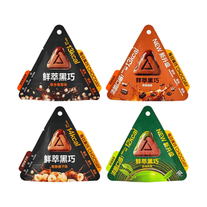 신선한 다크 초콜릿 추출물, 크리미 헤이즐넛+오트밀 커피+퀴노아+말차 맛, 0.53 oz*4【4 콤보 팩】