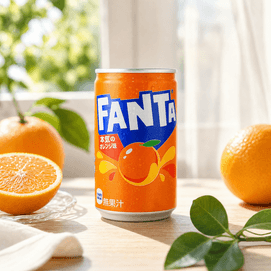 Orange Flavored Carbonated Soda 5.41 fl oz[Refreshing Fruit Taste]