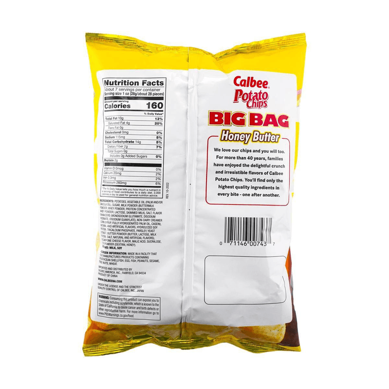 Potato Chips Honey Butter Flavor 7.05 oz 8