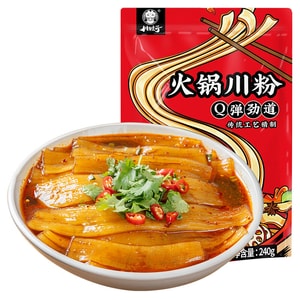 Traditional Wide Potato Noodles 240g - 100% Sweet Potato Starch, No Additives, Authentic Chewy Texture