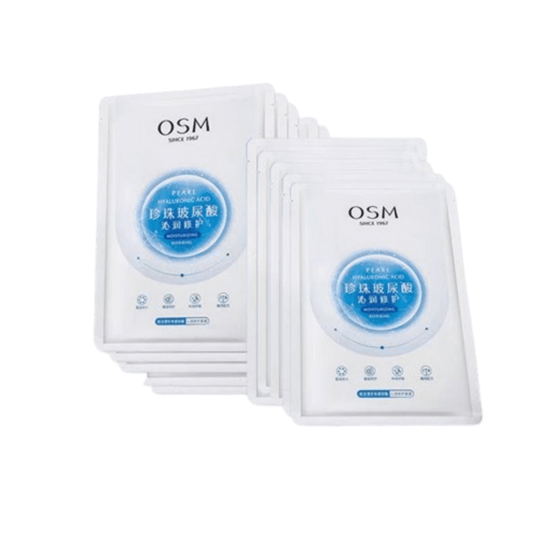 【中国直邮】 欧诗漫 玻尿酸沁润珍珠补水收缩毛孔修护面膜 10片