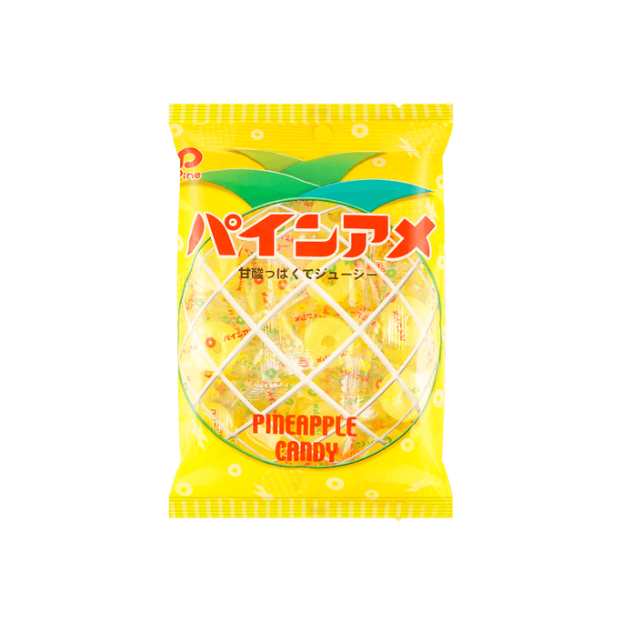 日本PINE佩茵 水果糖 果汁硬糖 菠萝味 120g