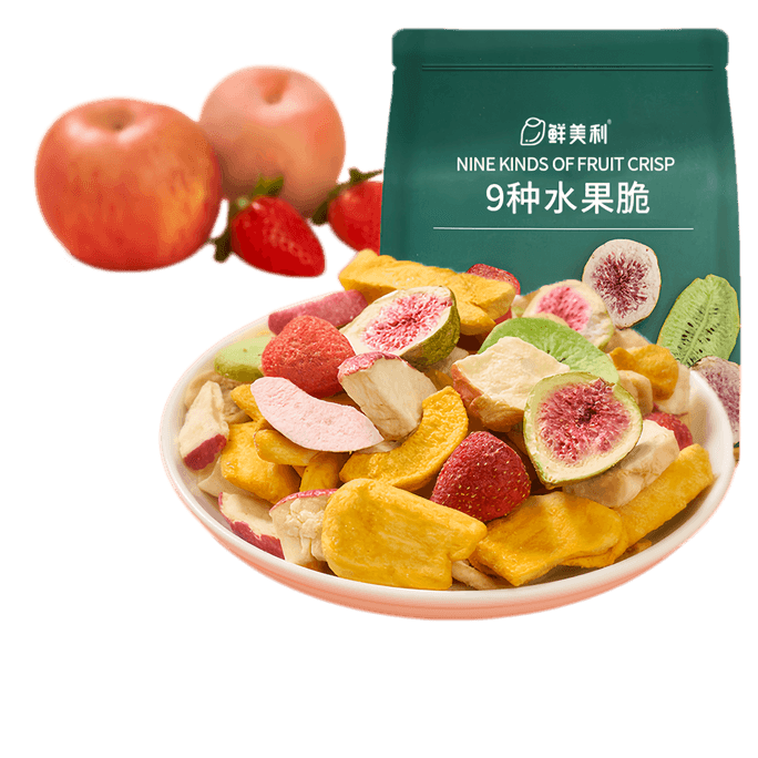 Xianmei Li 9 Kinds Of Fruit Crisps 100g Mixed Dried Fruit Snack *1 Bag